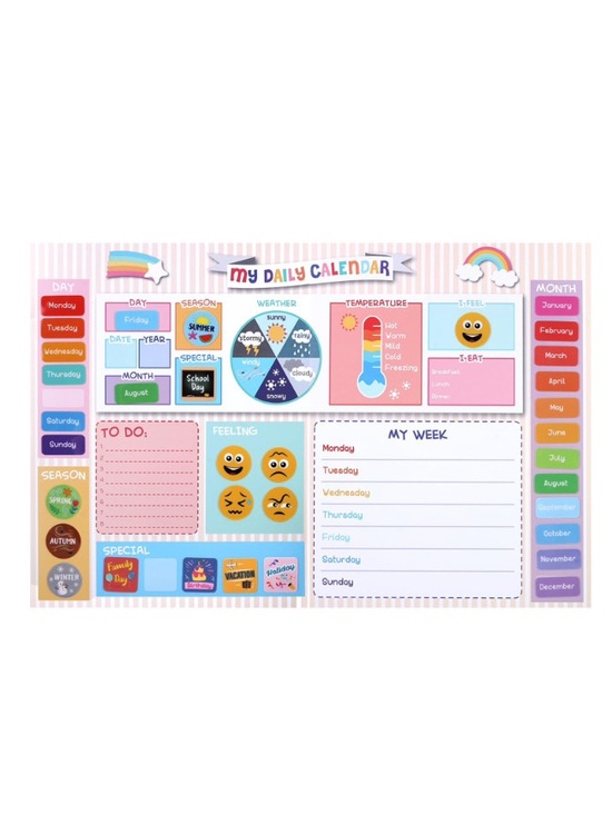 Other - My First Daily Calendar For Kids, 15X23.2 Activities Calendar For Toddlers